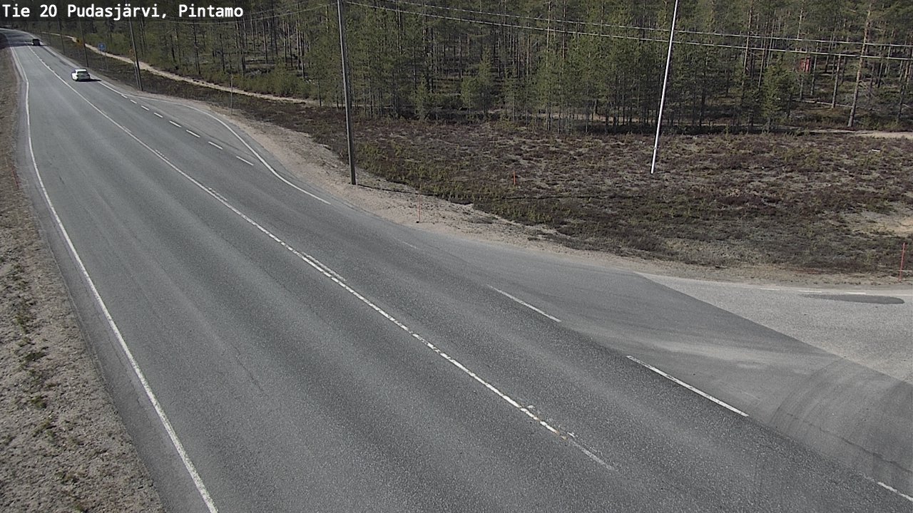 Kelikamerat Kuva Tie 20 Pudasjärvi, Pintamo, Pudasjärvi, Pohjois-Pohjanmaa