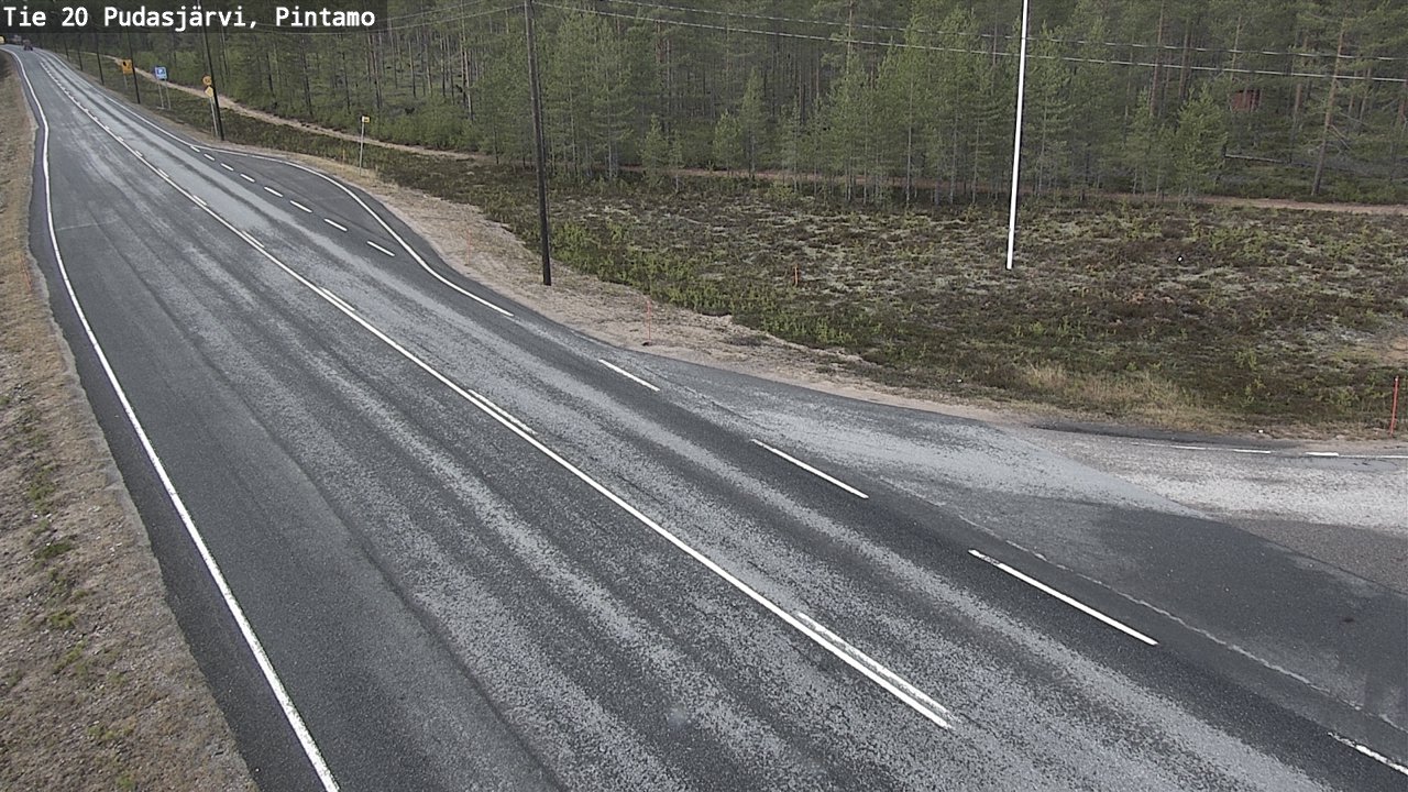 Kelikamerat Kuva Tie 20 Pudasjärvi, Pintamo, Pudasjärvi, Pohjois-Pohjanmaa