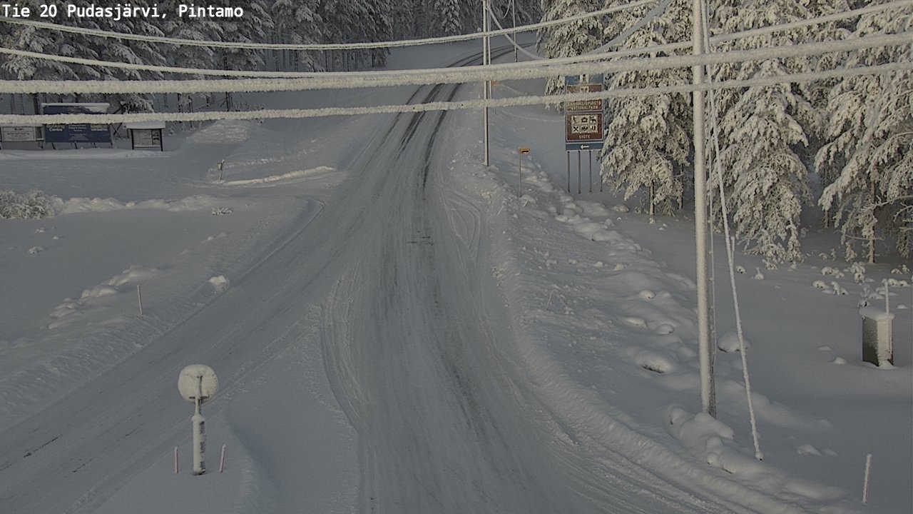 Kelikamerat Kuva Tie 20 Pudasjärvi, Pintamo, Pudasjärvi, Pohjois-Pohjanmaa