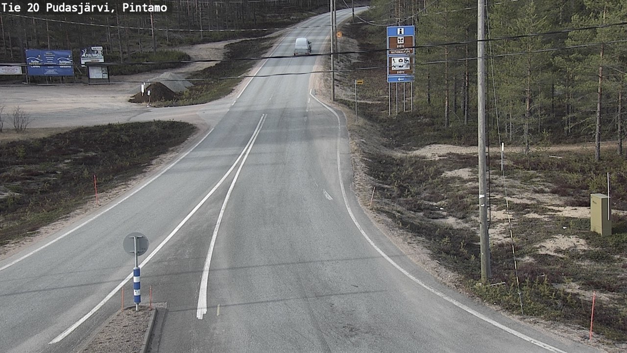 Kelikamerat Kuva Tie 20 Pudasjärvi, Pintamo, Pudasjärvi, Pohjois-Pohjanmaa