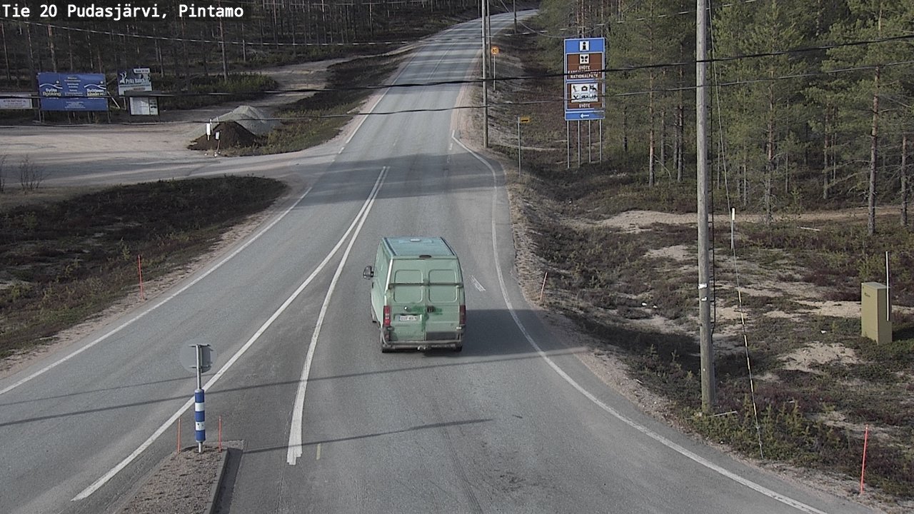 Kelikamerat Kuva Tie 20 Pudasjärvi, Pintamo, Pudasjärvi, Pohjois-Pohjanmaa