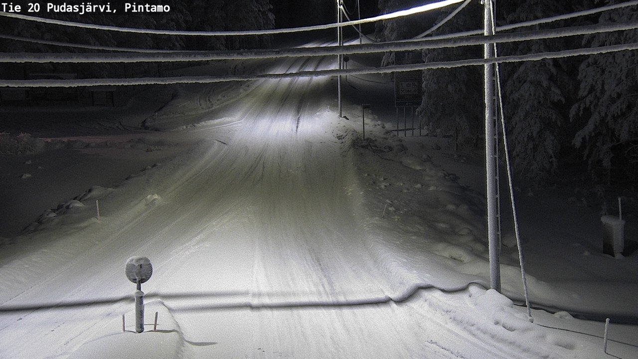 Kelikamerat Kuva Tie 20 Pudasjärvi, Pintamo, Pudasjärvi, Pohjois-Pohjanmaa