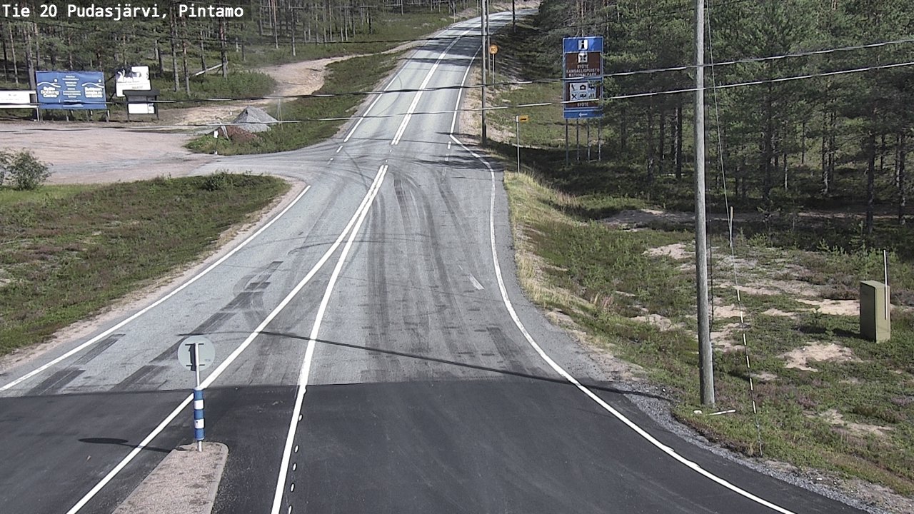 Kelikamerat Kuva Tie 20 Pudasjärvi, Pintamo, Pudasjärvi, Pohjois-Pohjanmaa