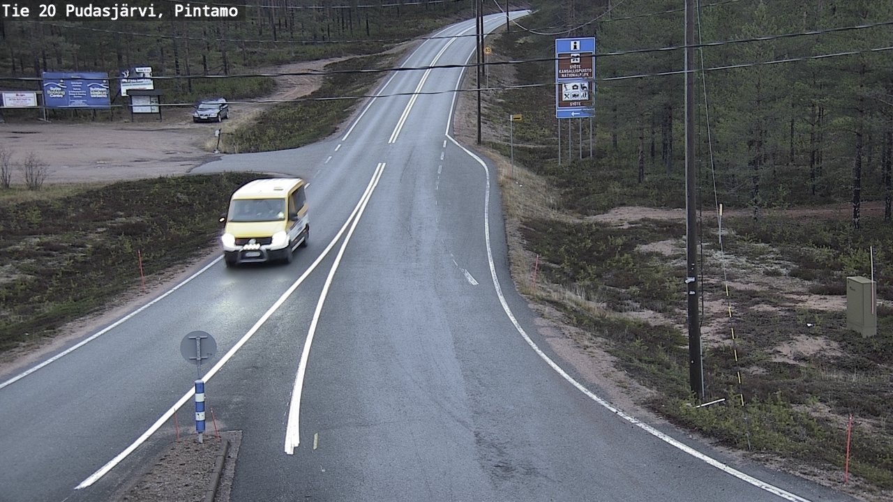 Kelikamerat Kuva Tie 20 Pudasjärvi, Pintamo, Pudasjärvi, Pohjois-Pohjanmaa
