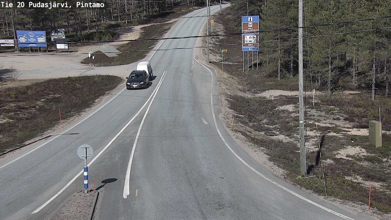 Kelikamerat Kuva Tie 20 Pudasjärvi, Pintamo, Pudasjärvi, Pohjois-Pohjanmaa