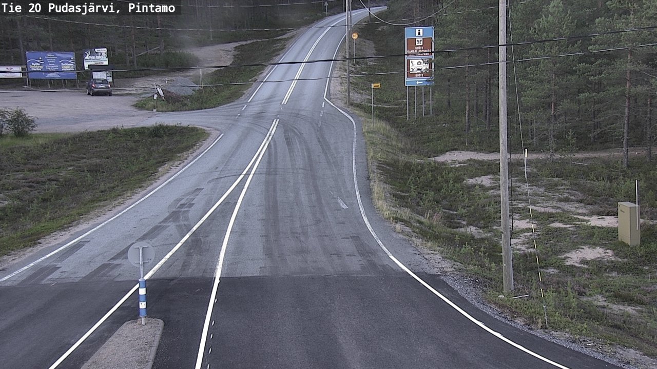 Kelikamerat Kuva Tie 20 Pudasjärvi, Pintamo, Pudasjärvi, Pohjois-Pohjanmaa