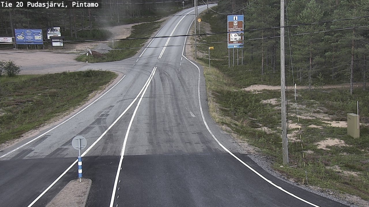 Kelikamerat Kuva Tie 20 Pudasjärvi, Pintamo, Pudasjärvi, Pohjois-Pohjanmaa