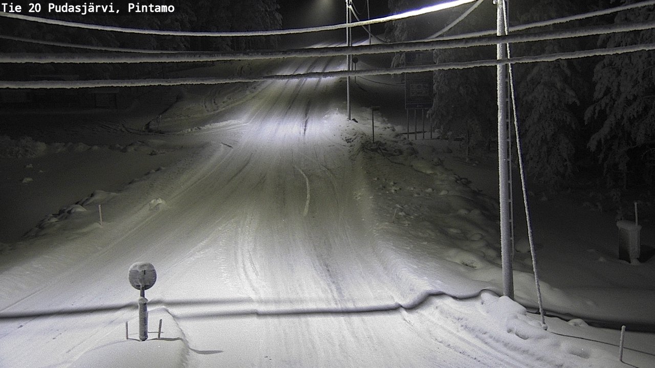 Kelikamerat Kuva Tie 20 Pudasjärvi, Pintamo, Pudasjärvi, Pohjois-Pohjanmaa