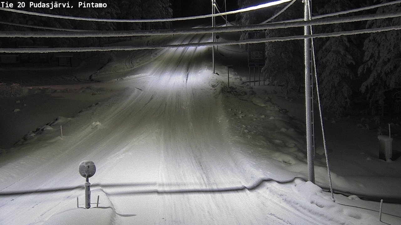 Kelikamerat Kuva Tie 20 Pudasjärvi, Pintamo, Pudasjärvi, Pohjois-Pohjanmaa