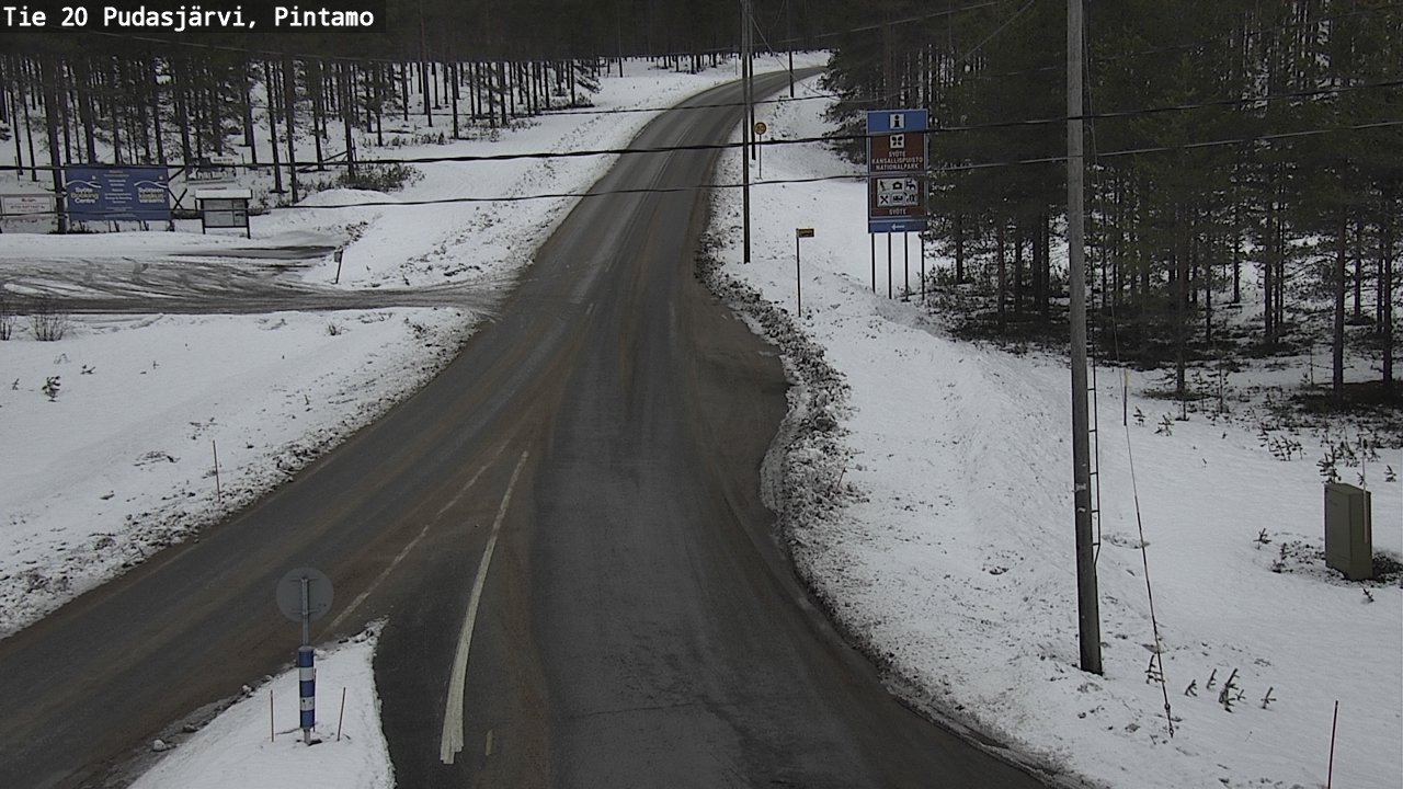 Kelikamerat Kuva Tie 20 Pudasjärvi, Pintamo, Pudasjärvi, Pohjois-Pohjanmaa