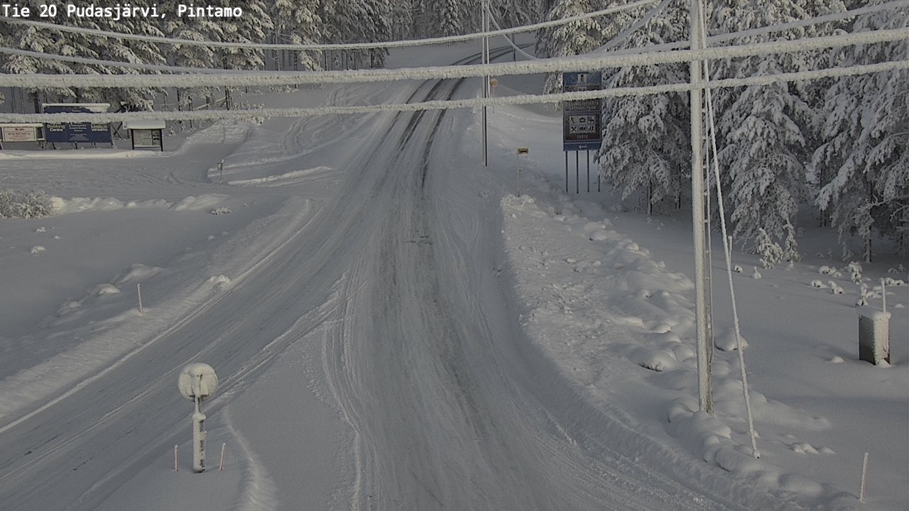 Kelikamerat Kuva Tie 20 Pudasjärvi, Pintamo, Pudasjärvi, Pohjois-Pohjanmaa