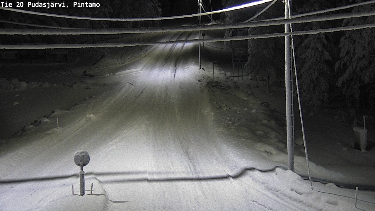 Kelikamerat Kuva Tie 20 Pudasjärvi, Pintamo, Pudasjärvi, Pohjois-Pohjanmaa