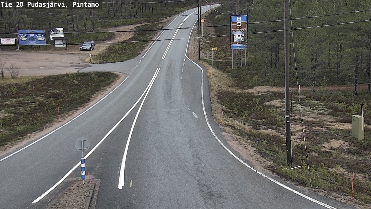 Kelikamerat Kuva Tie 20 Pudasjärvi, Pintamo, Pudasjärvi, Pohjois-Pohjanmaa