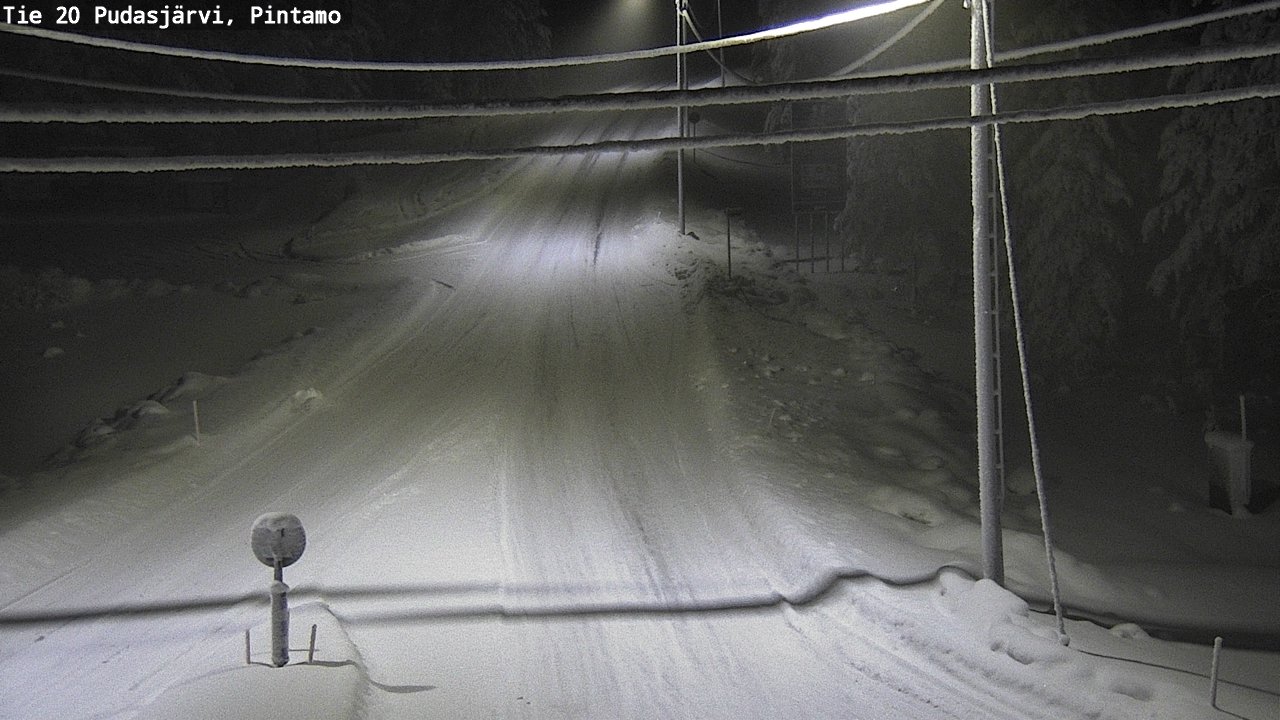 Kelikamerat Kuva Tie 20 Pudasjärvi, Pintamo, Pudasjärvi, Pohjois-Pohjanmaa