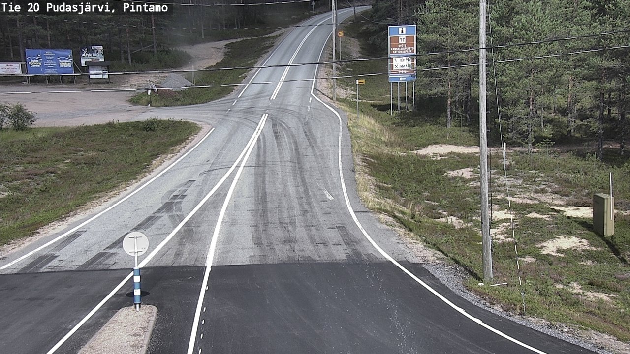 Kelikamerat Kuva Tie 20 Pudasjärvi, Pintamo, Pudasjärvi, Pohjois-Pohjanmaa