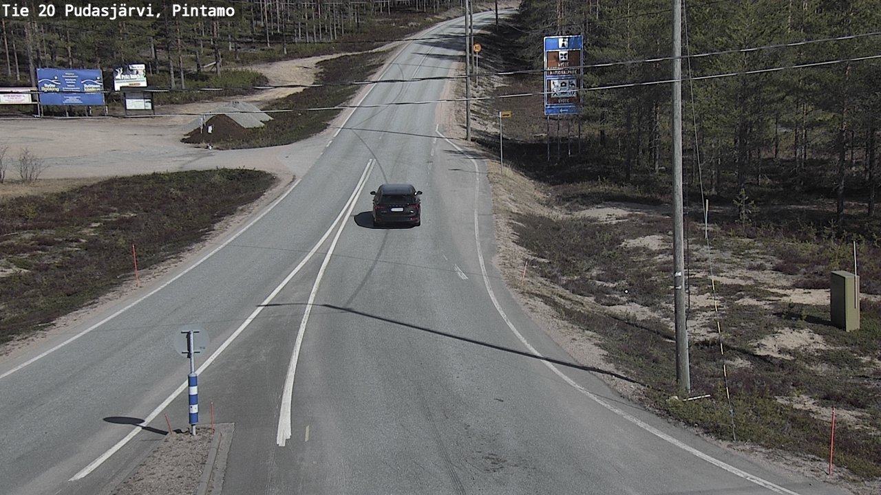 Kelikamerat Kuva Tie 20 Pudasjärvi, Pintamo, Pudasjärvi, Pohjois-Pohjanmaa