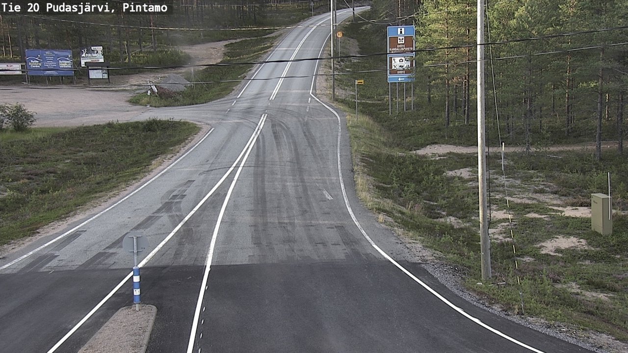 Kelikamerat Kuva Tie 20 Pudasjärvi, Pintamo, Pudasjärvi, Pohjois-Pohjanmaa