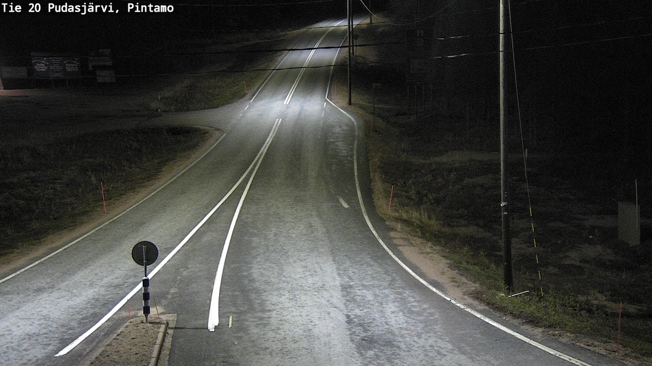 Kelikamerat Kuva Tie 20 Pudasjärvi, Pintamo, Pudasjärvi, Pohjois-Pohjanmaa