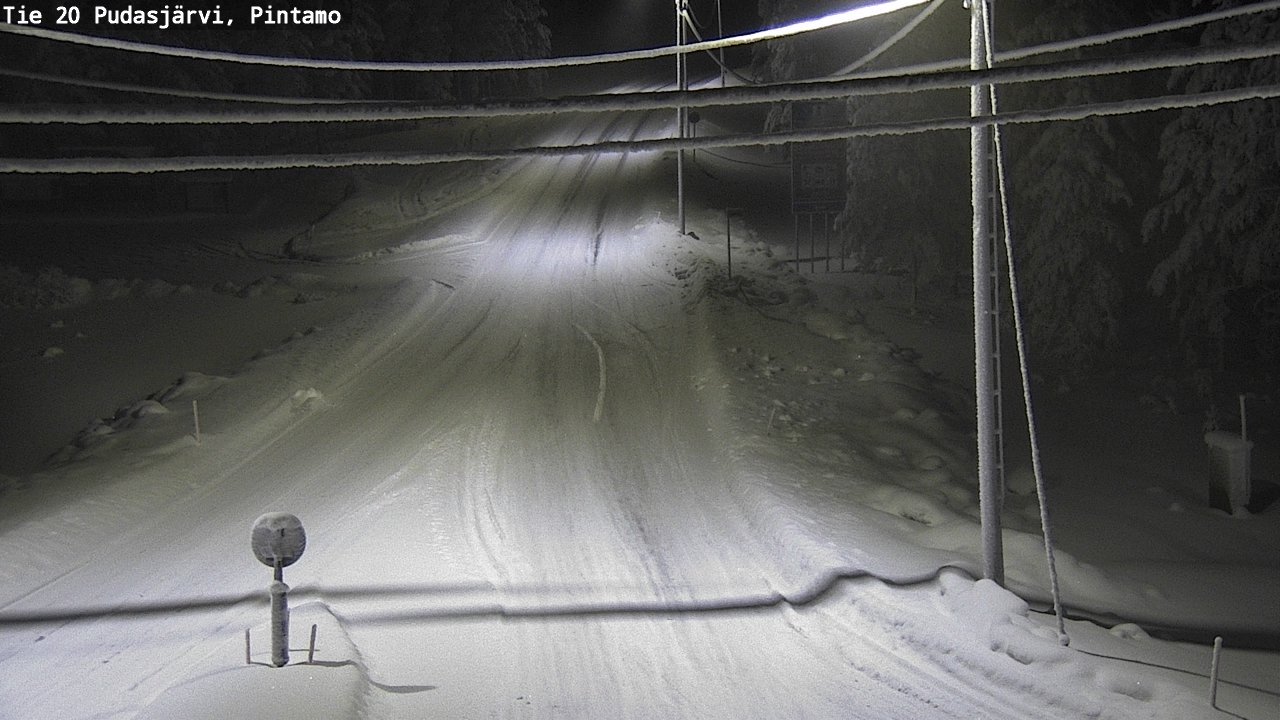 Kelikamerat Kuva Tie 20 Pudasjärvi, Pintamo, Pudasjärvi, Pohjois-Pohjanmaa