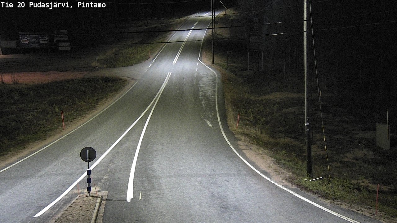 Kelikamerat Kuva Tie 20 Pudasjärvi, Pintamo, Pudasjärvi, Pohjois-Pohjanmaa