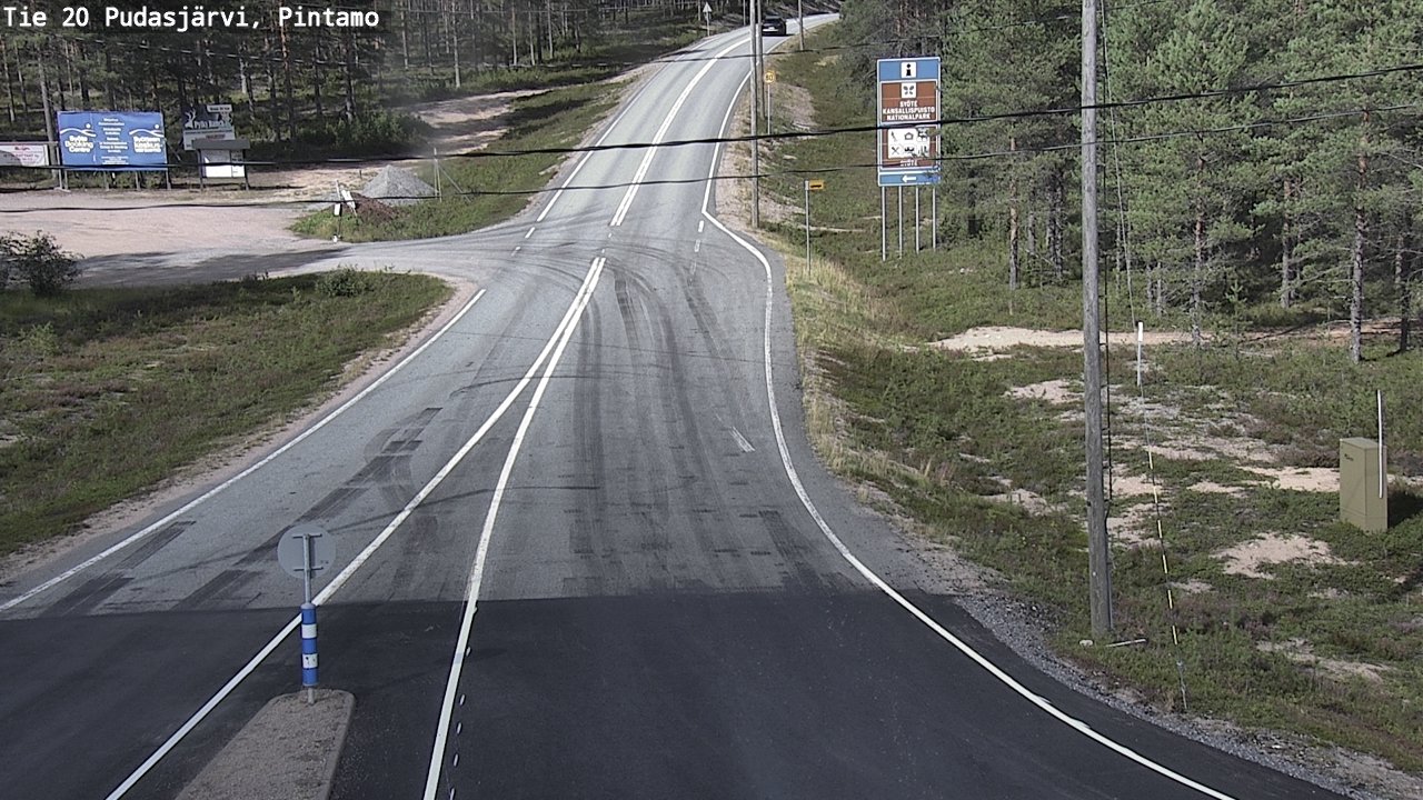 Kelikamerat Kuva Tie 20 Pudasjärvi, Pintamo, Pudasjärvi, Pohjois-Pohjanmaa