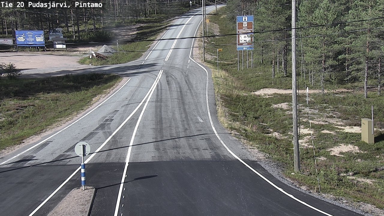 Kelikamerat Kuva Tie 20 Pudasjärvi, Pintamo, Pudasjärvi, Pohjois-Pohjanmaa