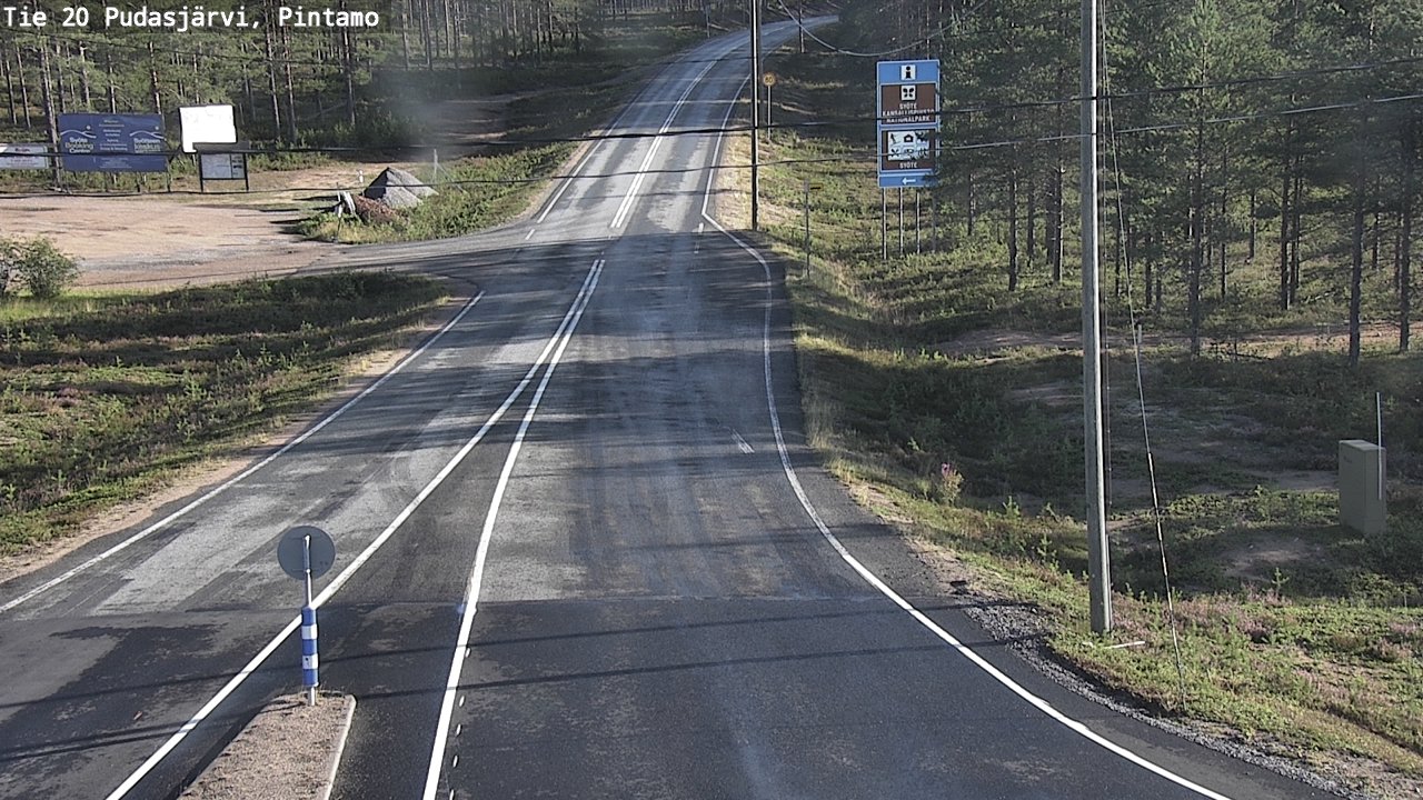 Kelikamerat Kuva Tie 20 Pudasjärvi, Pintamo, Pudasjärvi, Pohjois-Pohjanmaa