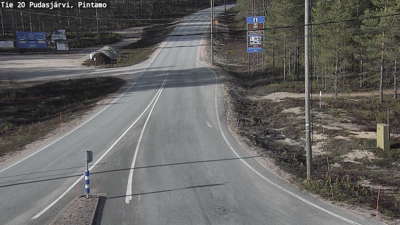 Kelikamerat Kuva Tie 20 Pudasjärvi, Pintamo, Pudasjärvi, Pohjois-Pohjanmaa