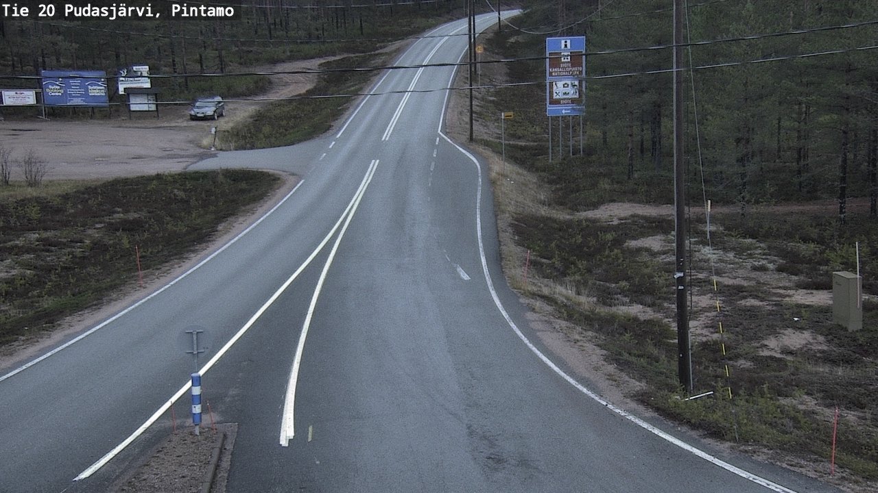 Kelikamerat Kuva Tie 20 Pudasjärvi, Pintamo, Pudasjärvi, Pohjois-Pohjanmaa