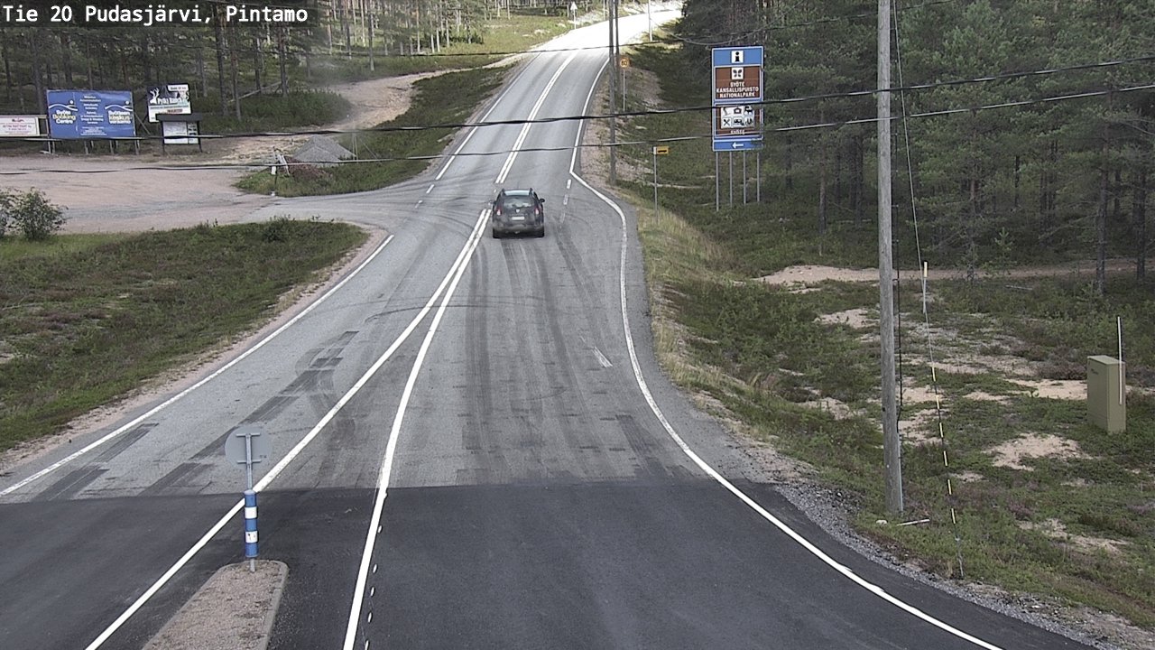 Kelikamerat Kuva Tie 20 Pudasjärvi, Pintamo, Pudasjärvi, Pohjois-Pohjanmaa