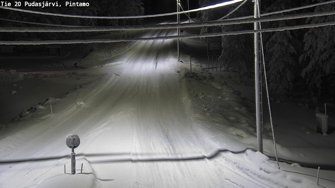 Kelikamerat Kuva Tie 20 Pudasjärvi, Pintamo, Pudasjärvi, Pohjois-Pohjanmaa