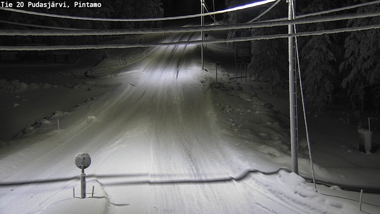 Kelikamerat Kuva Tie 20 Pudasjärvi, Pintamo, Pudasjärvi, Pohjois-Pohjanmaa