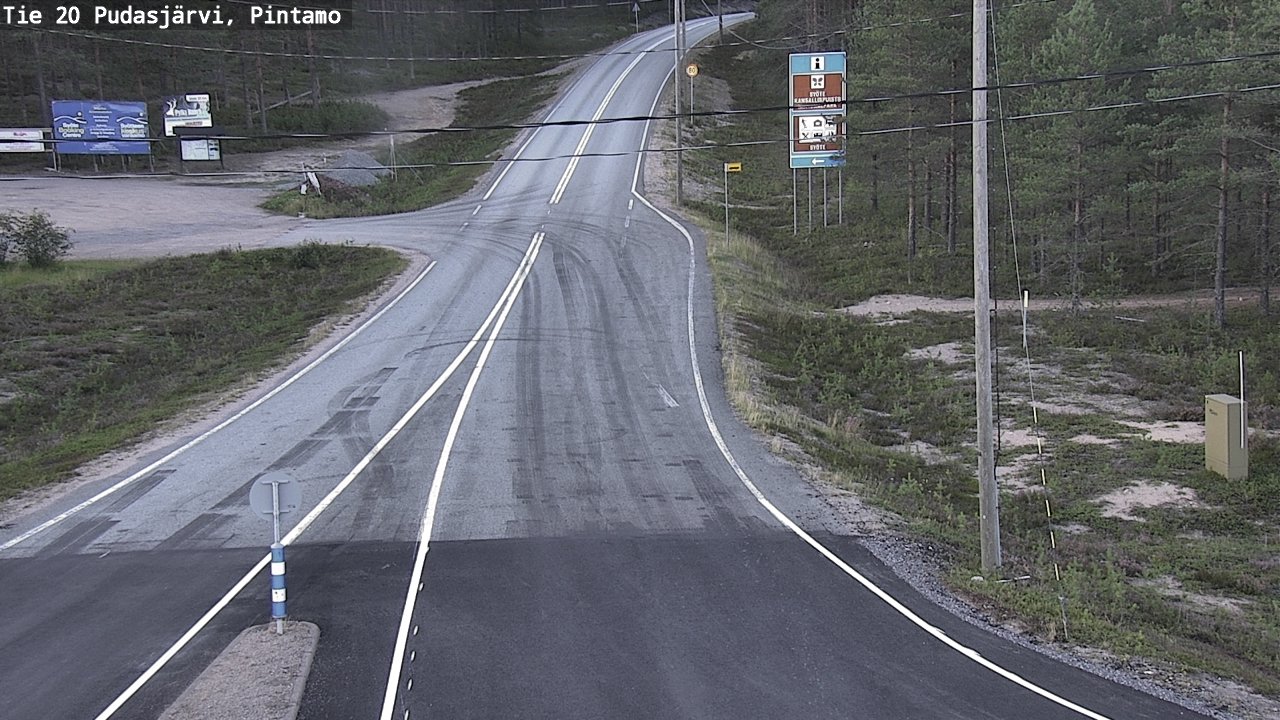 Kelikamerat Kuva Tie 20 Pudasjärvi, Pintamo, Pudasjärvi, Pohjois-Pohjanmaa