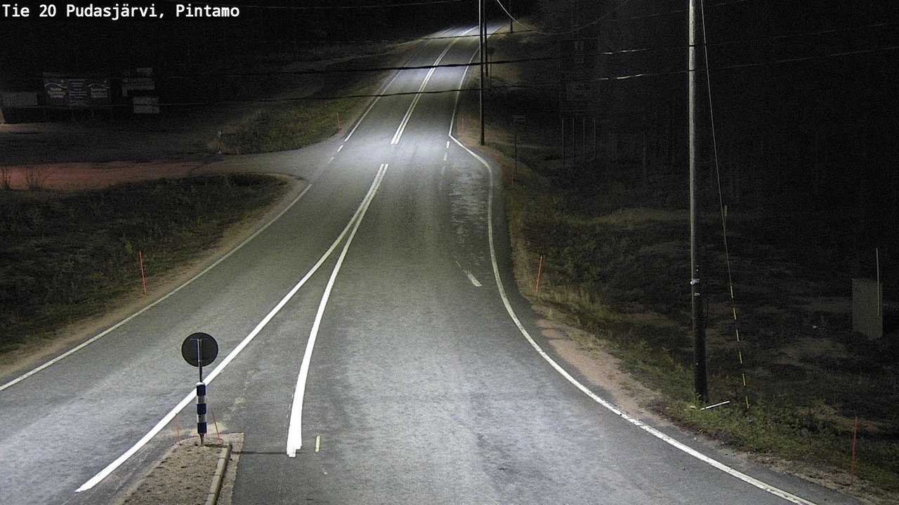 Kelikamerat Kuva Tie 20 Pudasjärvi, Pintamo, Pudasjärvi, Pohjois-Pohjanmaa