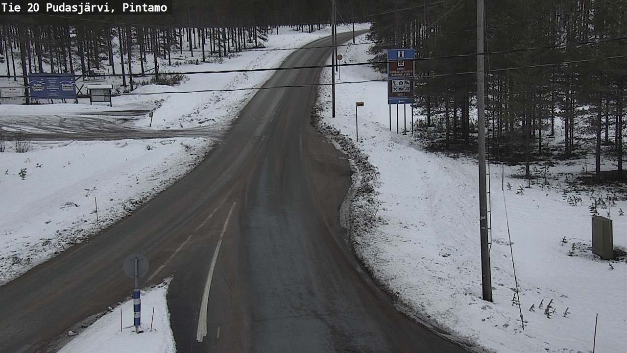 Kelikamerat Kuva Tie 20 Pudasjärvi, Pintamo, Pudasjärvi, Pohjois-Pohjanmaa
