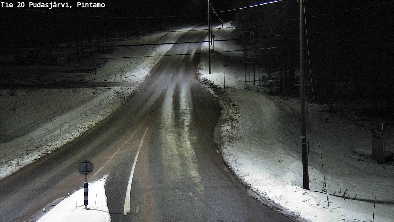 Kelikamerat Kuva Tie 20 Pudasjärvi, Pintamo, Pudasjärvi, Pohjois-Pohjanmaa