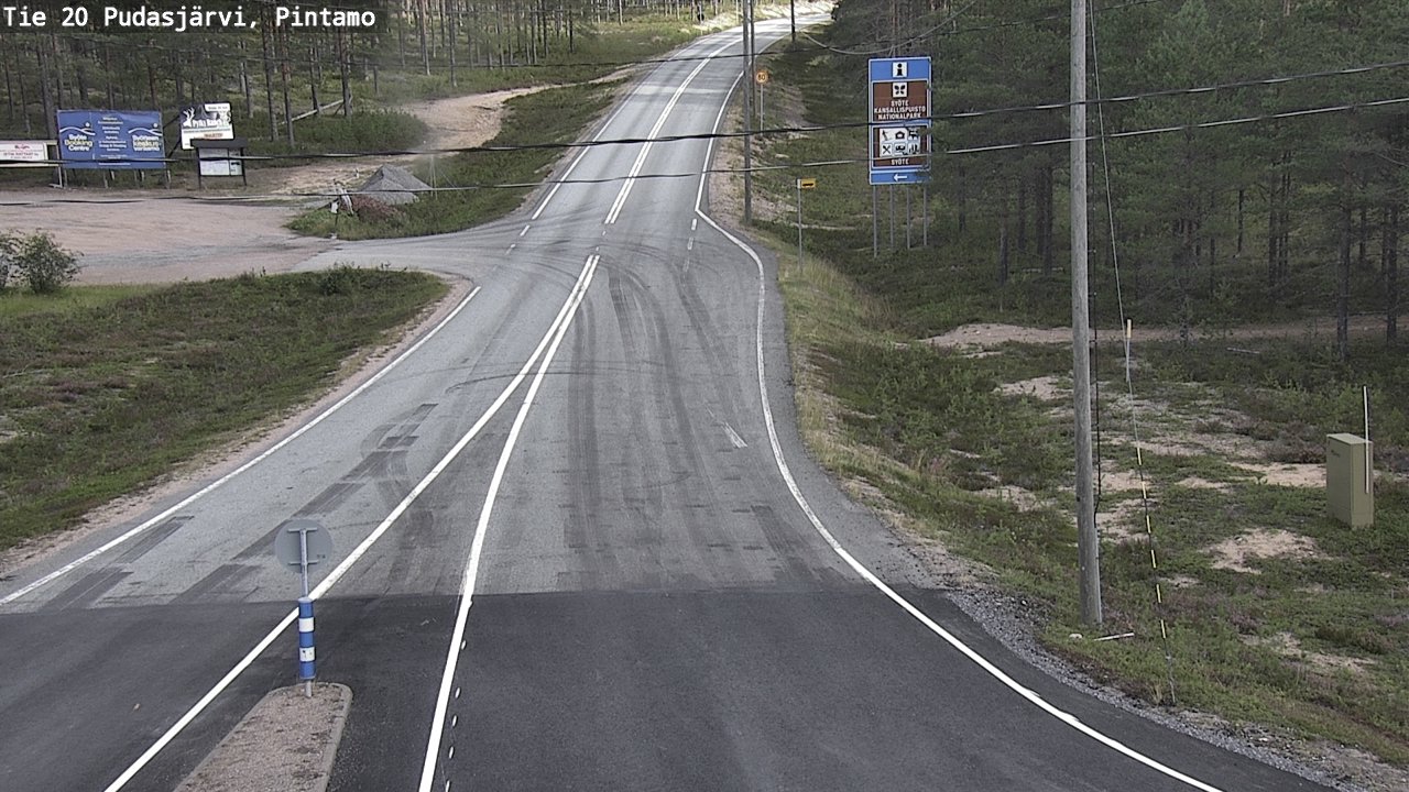 Kelikamerat Kuva Tie 20 Pudasjärvi, Pintamo, Pudasjärvi, Pohjois-Pohjanmaa