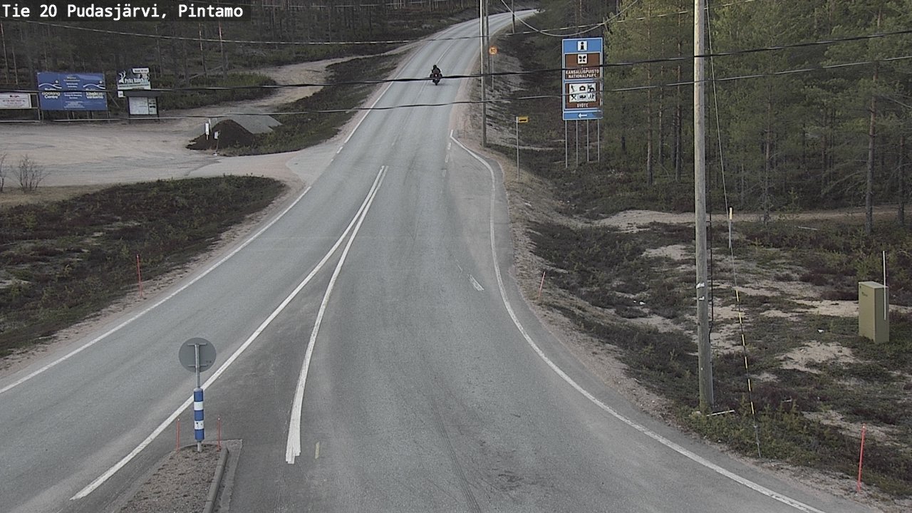 Kelikamerat Kuva Tie 20 Pudasjärvi, Pintamo, Pudasjärvi, Pohjois-Pohjanmaa