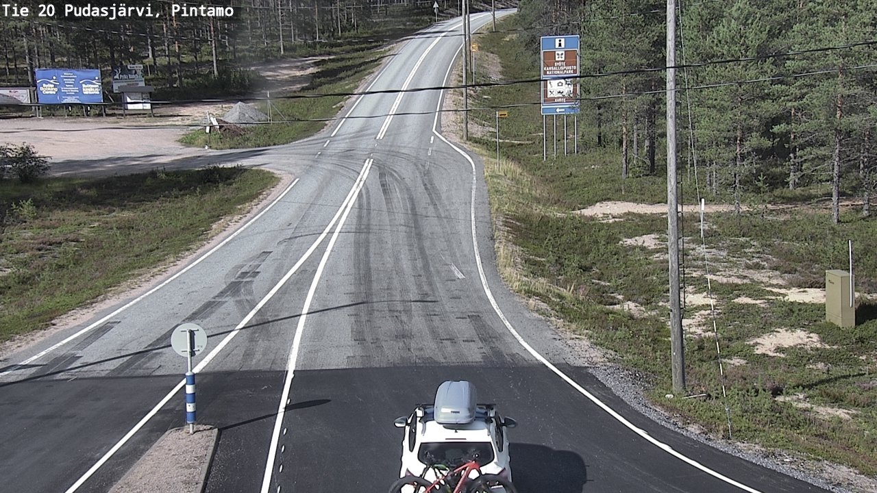 Kelikamerat Kuva Tie 20 Pudasjärvi, Pintamo, Pudasjärvi, Pohjois-Pohjanmaa