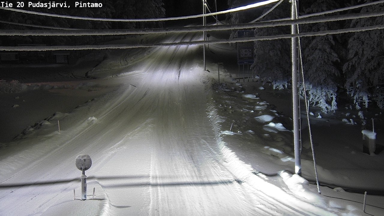 Kelikamerat Kuva Tie 20 Pudasjärvi, Pintamo, Pudasjärvi, Pohjois-Pohjanmaa