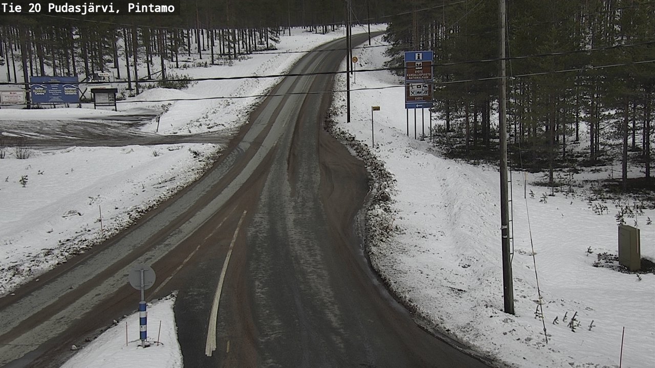 Kelikamerat Kuva Tie 20 Pudasjärvi, Pintamo, Pudasjärvi, Pohjois-Pohjanmaa