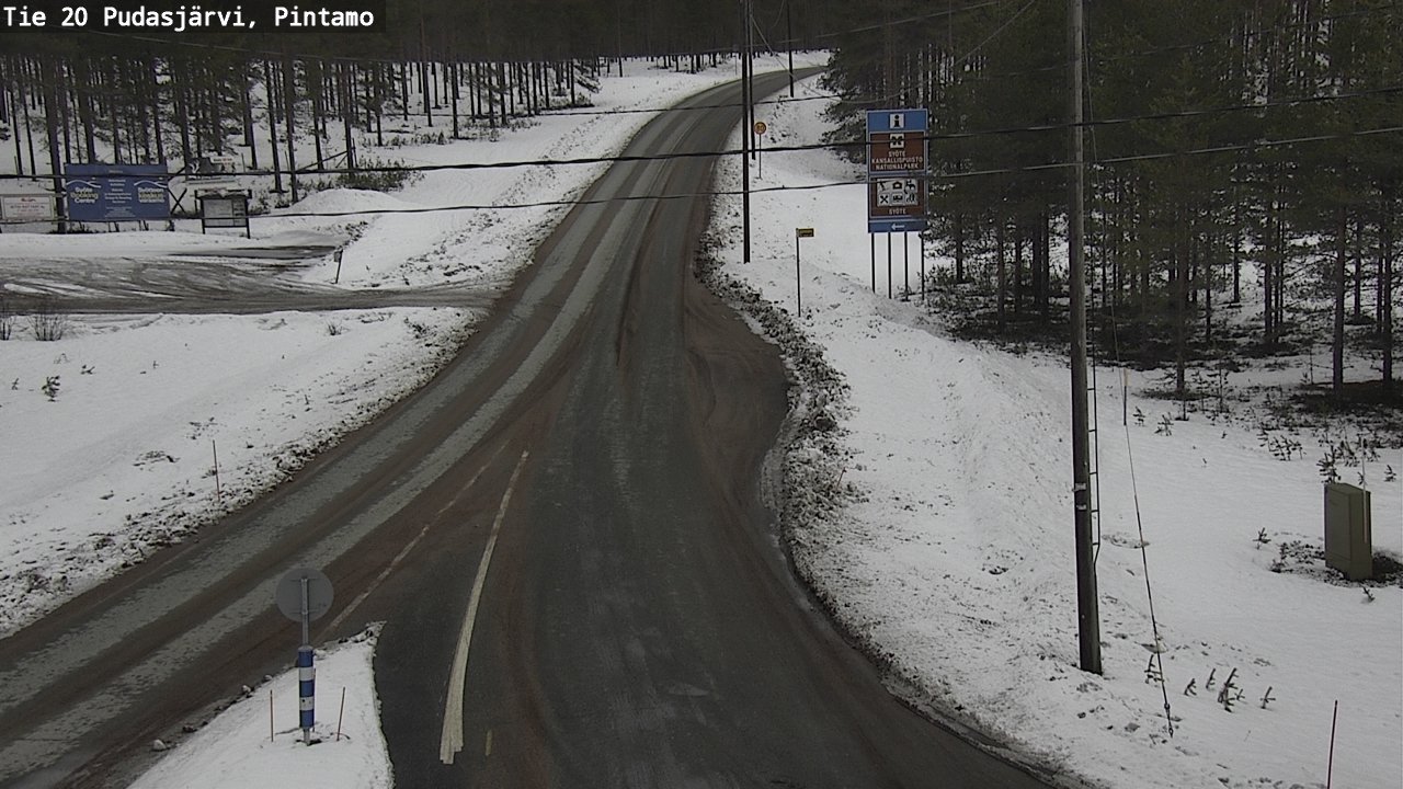 Kelikamerat Kuva Tie 20 Pudasjärvi, Pintamo, Pudasjärvi, Pohjois-Pohjanmaa