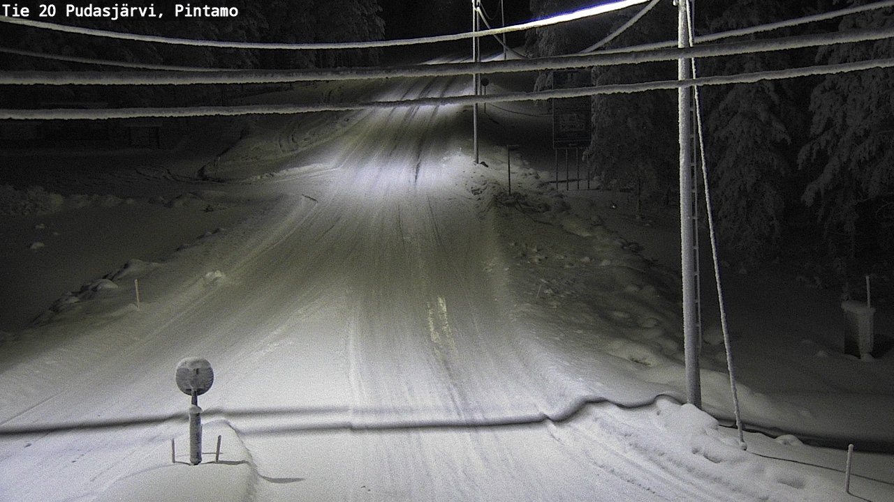 Kelikamerat Kuva Tie 20 Pudasjärvi, Pintamo, Pudasjärvi, Pohjois-Pohjanmaa