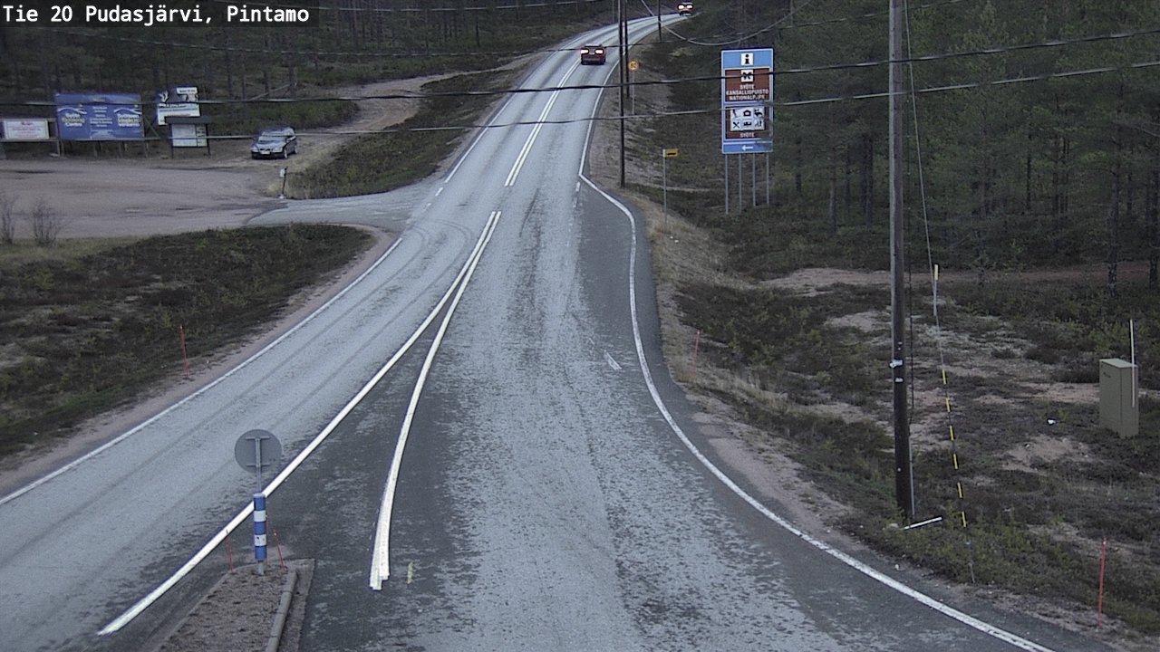 Kelikamerat Kuva Tie 20 Pudasjärvi, Pintamo, Pudasjärvi, Pohjois-Pohjanmaa