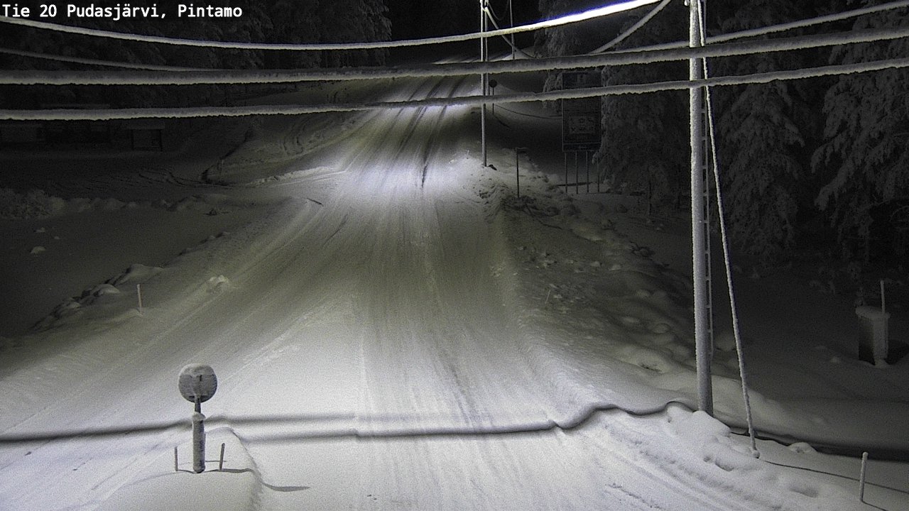 Kelikamerat Kuva Tie 20 Pudasjärvi, Pintamo, Pudasjärvi, Pohjois-Pohjanmaa