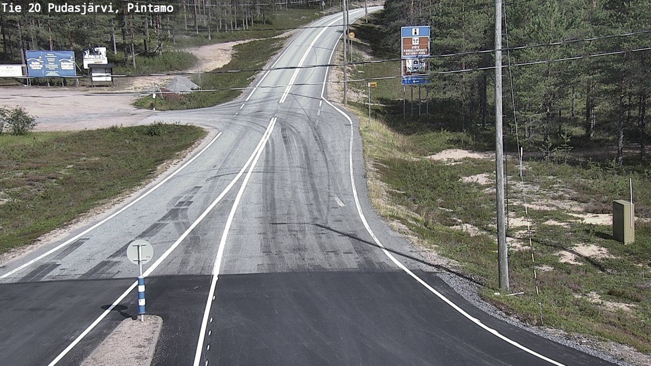 Kelikamerat Kuva Tie 20 Pudasjärvi, Pintamo, Pudasjärvi, Pohjois-Pohjanmaa