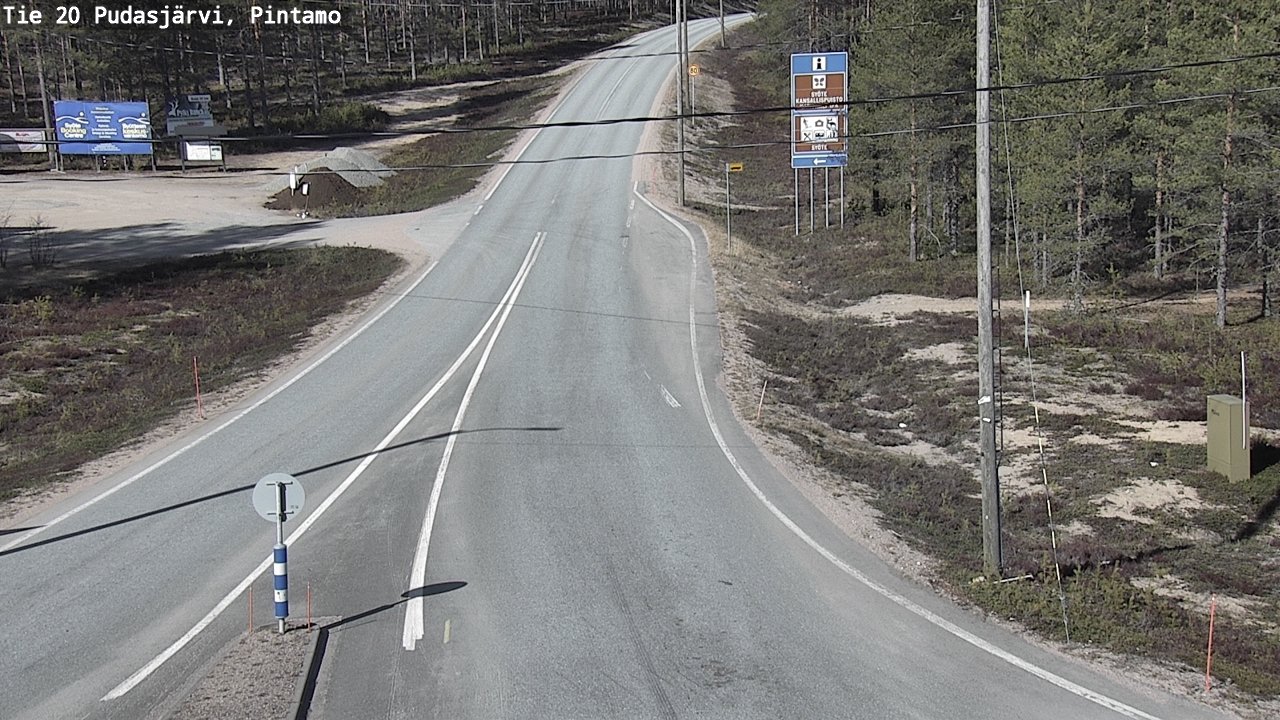 Kelikamerat Kuva Tie 20 Pudasjärvi, Pintamo, Pudasjärvi, Pohjois-Pohjanmaa