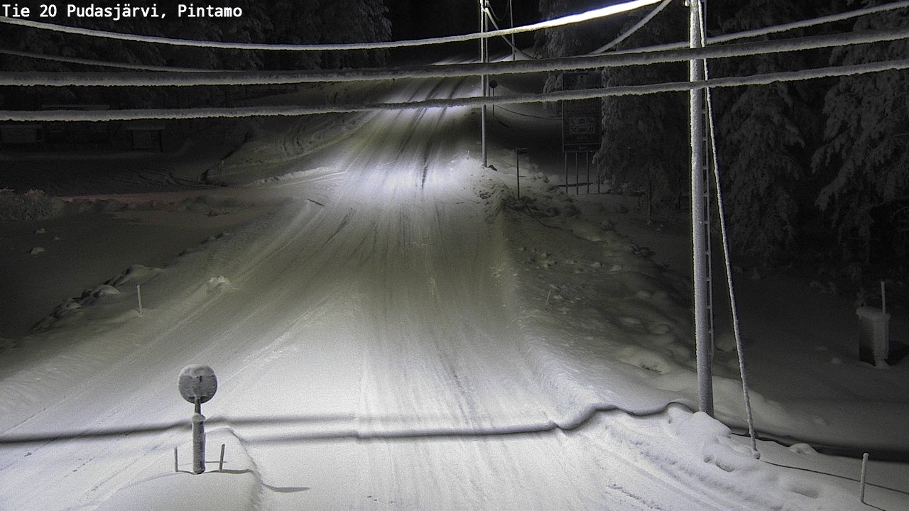 Kelikamerat Kuva Tie 20 Pudasjärvi, Pintamo, Pudasjärvi, Pohjois-Pohjanmaa