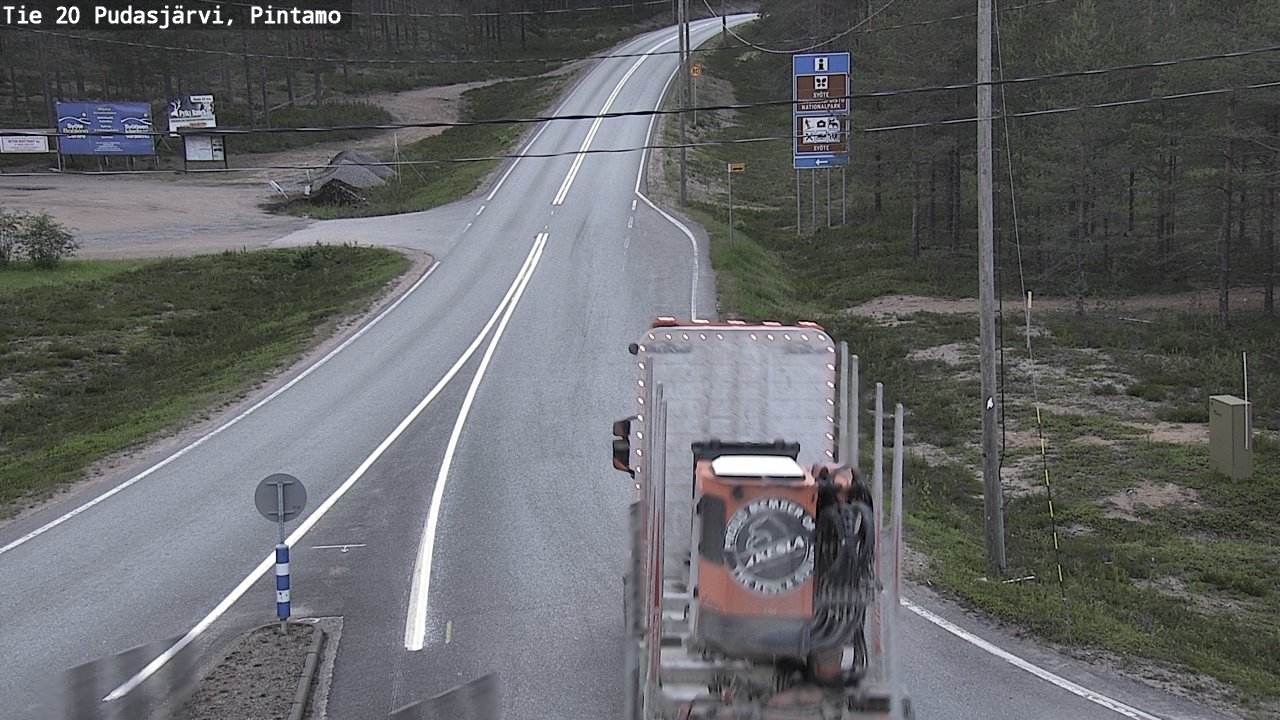 Kelikamerat Kuva Tie 20 Pudasjärvi, Pintamo, Pudasjärvi, Pohjois-Pohjanmaa