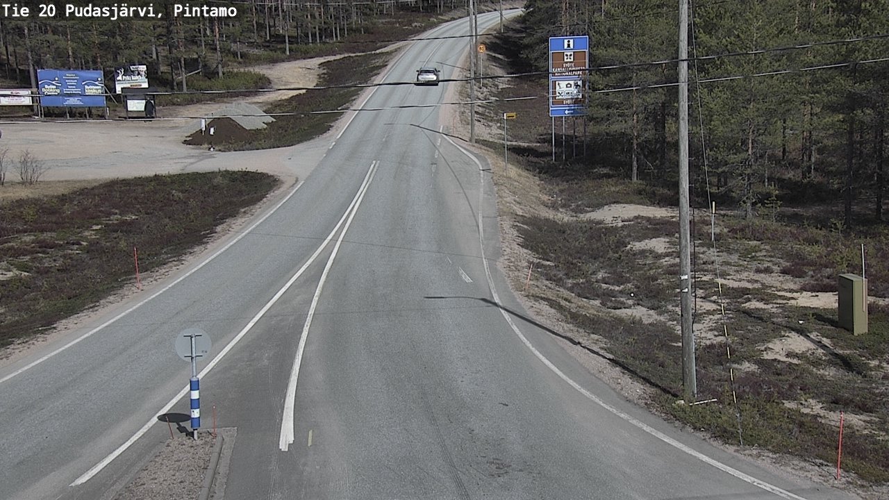 Kelikamerat Kuva Tie 20 Pudasjärvi, Pintamo, Pudasjärvi, Pohjois-Pohjanmaa